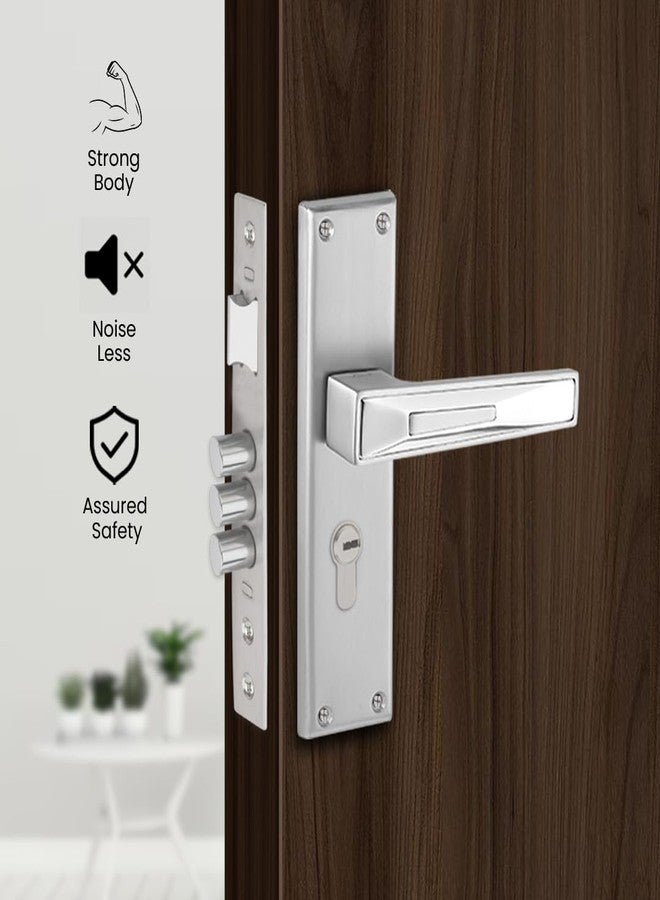 لينك قفل نقر Link Axen | للأبواب الرئيسية والداخلية في المنازل والمكاتب والفنادق | طقم مقبض متين 8 بوصات مع إمكانية الوصول بالمفتاح من كلا الجانبين، 3 مفاتيح | تشطيب من الفولاذ المقاوم للصدأ | ضمان لمدة سنتين - Image 4